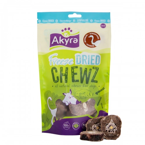 Akyra Freeze Dried Chewz cou d'autruche
